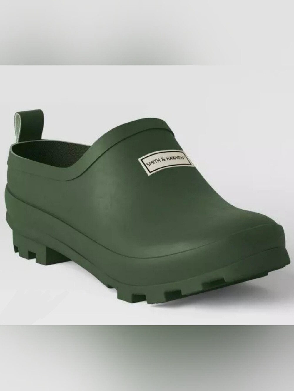NWT Smith & Hawken Green Waterproof Slip-On Rain/Garden Clog Sz 8